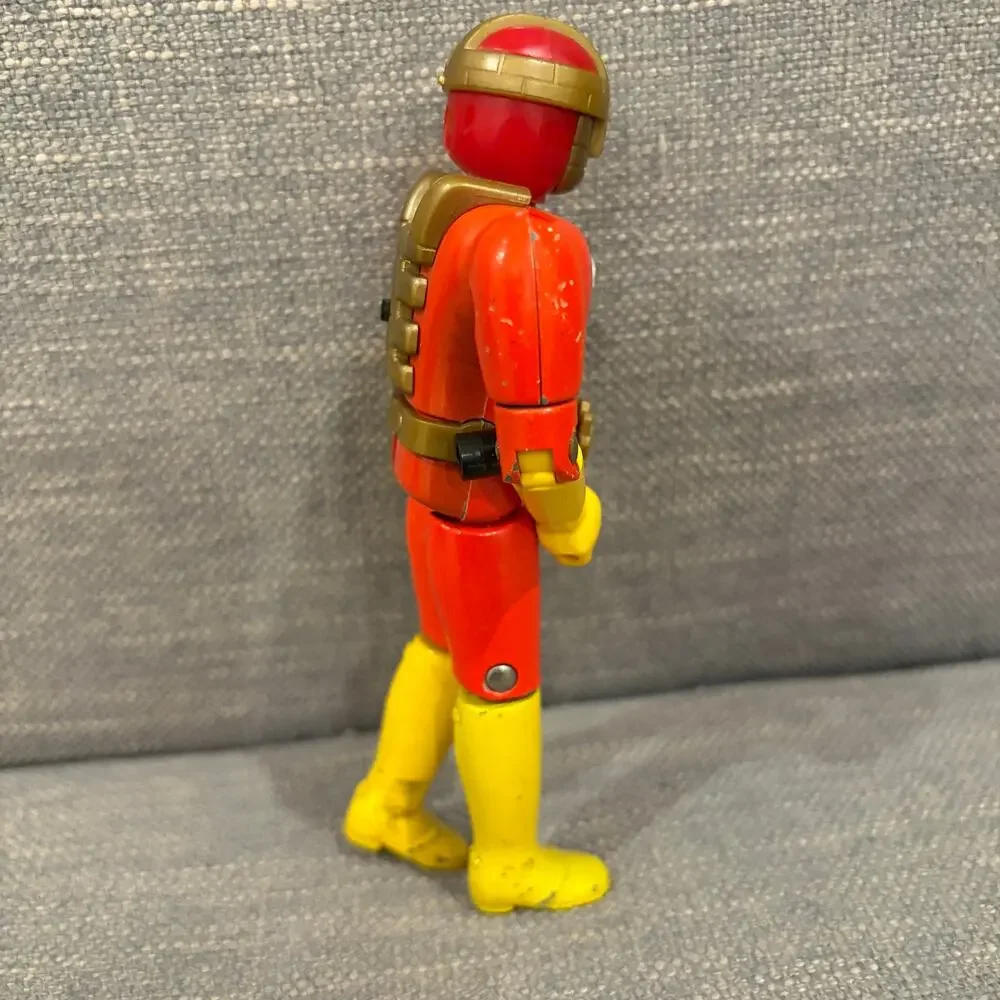 Popy Chogokin Red Vintage Brick Head Super Sentai Figure 5
